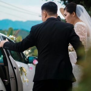 Photo wedding chauffeur